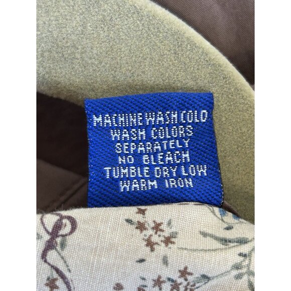 English Laundry Women's Lion Crest Long Sleeve Button Shirt in Brown - Sz M - Picture 7 of 7